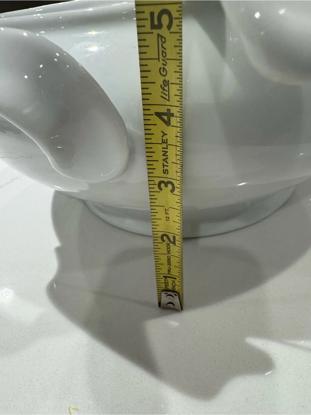 Crate&Barrel White Ceramic Soup Tureen with Ladle